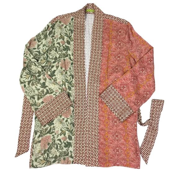 TELL YOUR FRIENDS Kimono Sz XS Versatile Oversize Wide Sleeve Luxury Boho Fairy - Picture 9 of 16